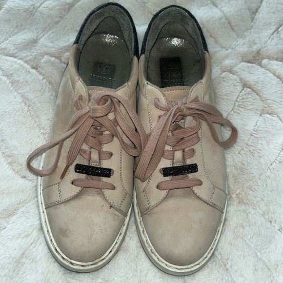 Brunello Cucinelli Shoes - Brunello cucinelli very soft nubuck leather and wool shoes size 8 - 38